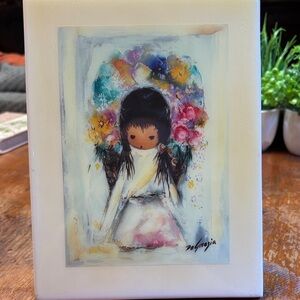 Colorful watercolor print by Ettore DeGrazia
